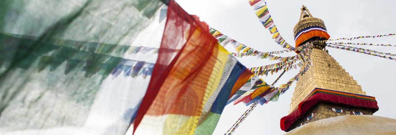 Bodhnath Temple Flags