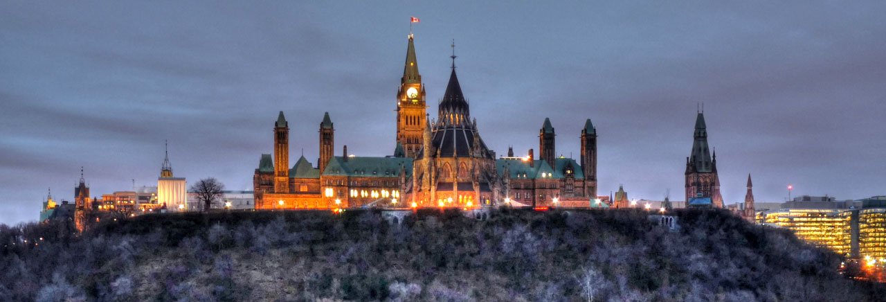 Dawn at Ottawa's Parliament Hill